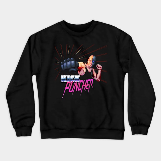 Kick Puncher (in black) Crewneck Sweatshirt by MunkeeWear